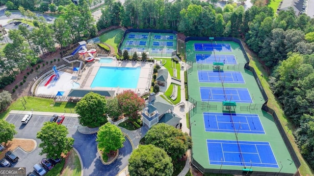 drone / aerial view