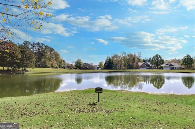 view of water feature