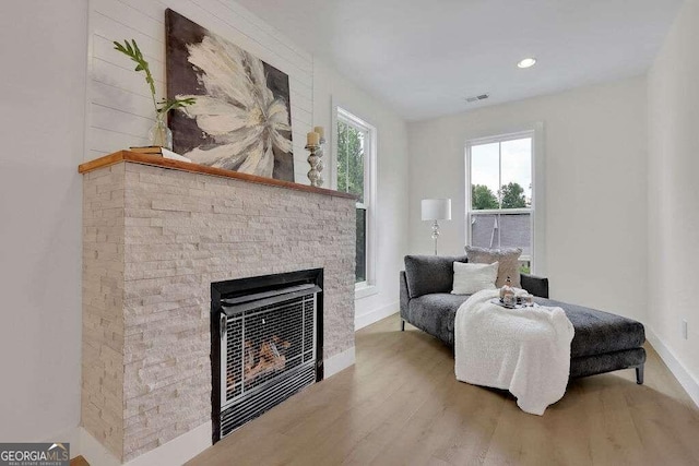 bedroom with wood-type flooring