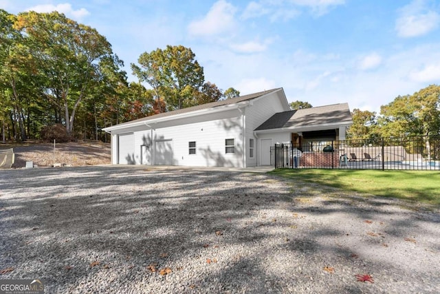 view of property exterior