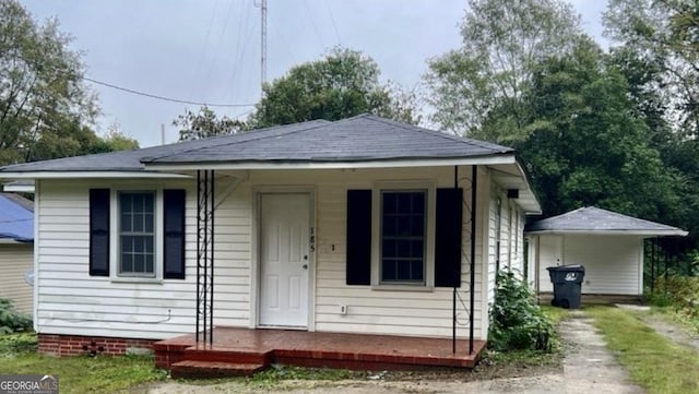 view of bungalow-style home