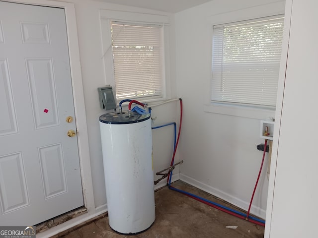 utilities featuring gas water heater