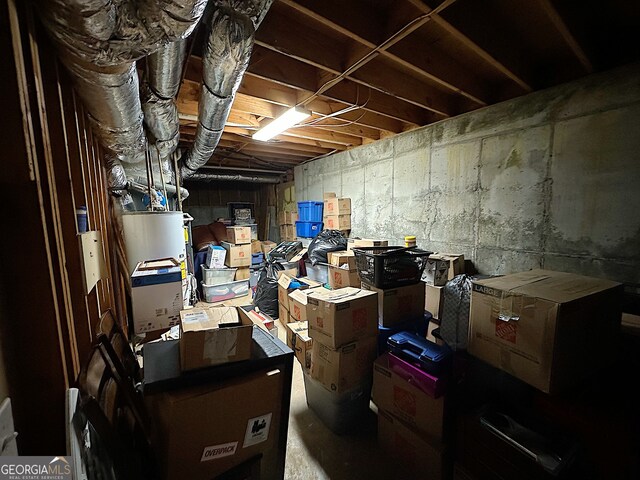 view of storage room