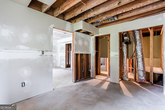 miscellaneous room with concrete floors