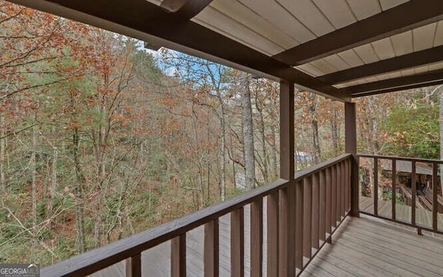 view of wooden terrace