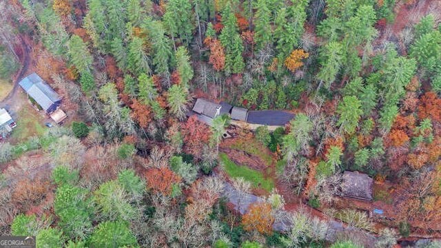 7670 Hiawassee Wilderness Trl, Hiawassee, GA 30546 - aerial view of property's location featuring a heavily wooded area