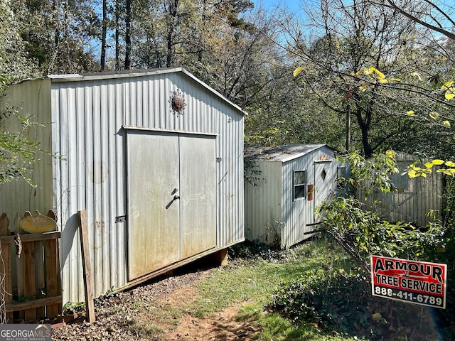 view of outbuilding