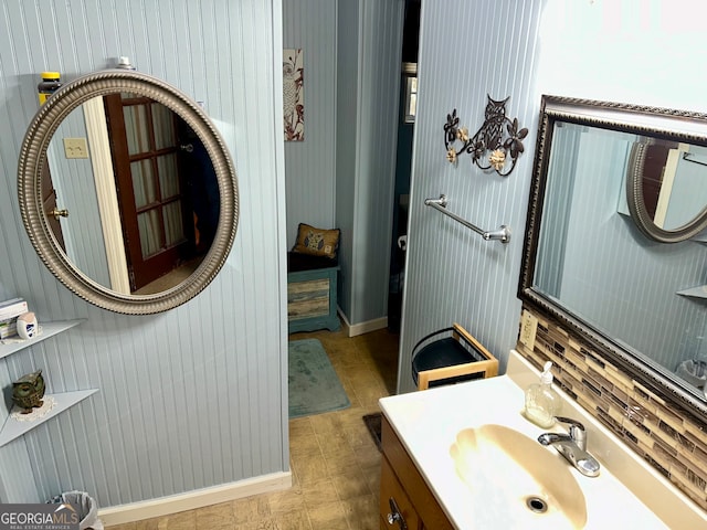 bathroom featuring vanity