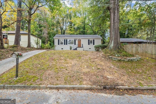 view of ranch-style house