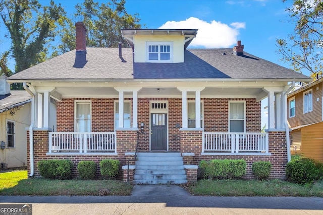 view of front of house featuring a porch