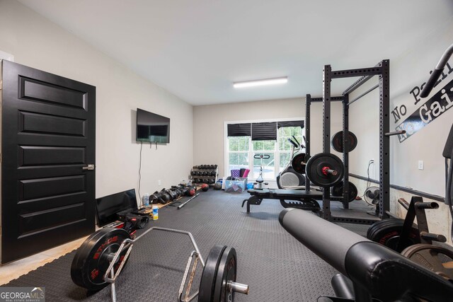 view of workout room