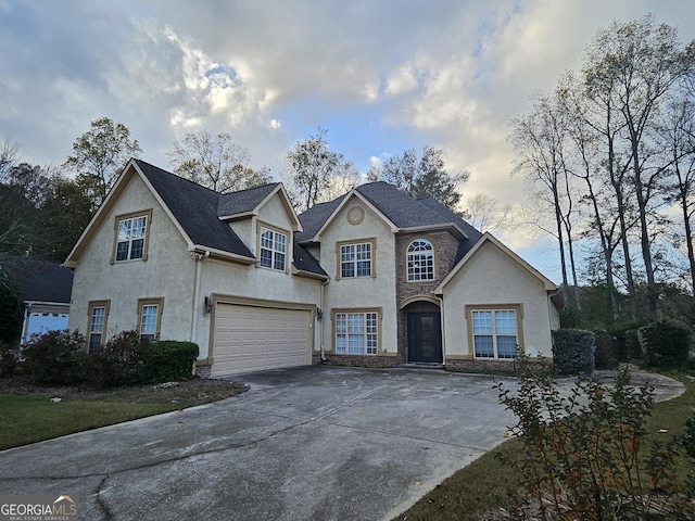 view of front of house featuring a garage