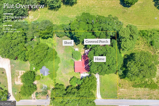 birds eye view of property