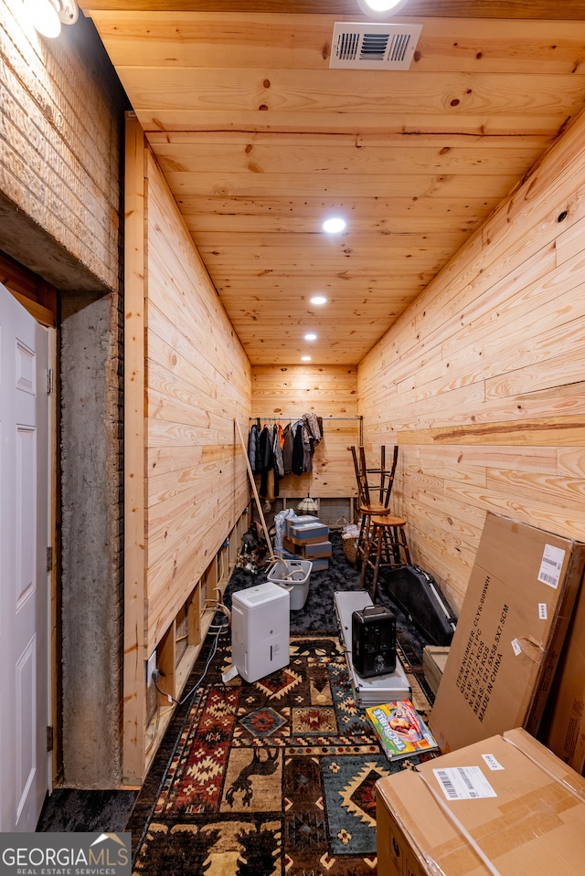 view of storage room