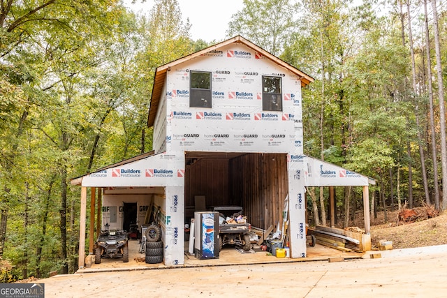 view of outdoor structure