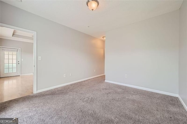 view of carpeted empty room