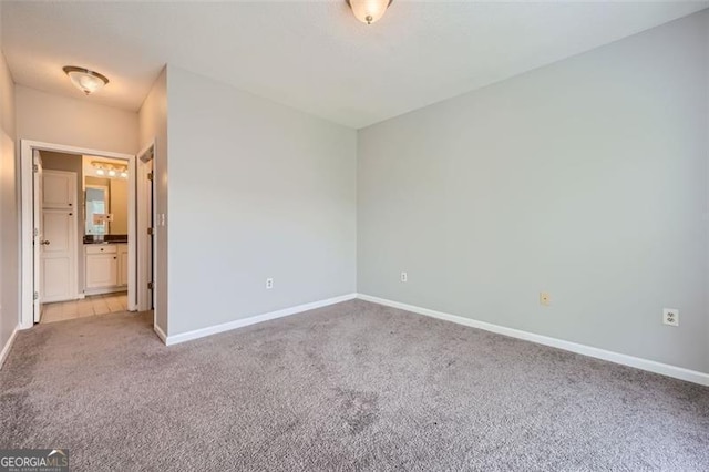 view of carpeted empty room