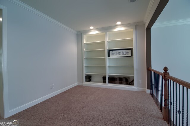 interior space with ornamental molding