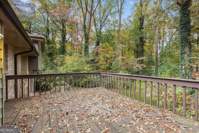 view of wooden terrace