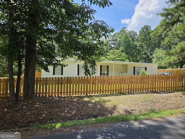 view of front of home