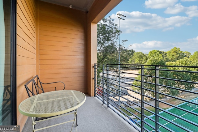 view of balcony