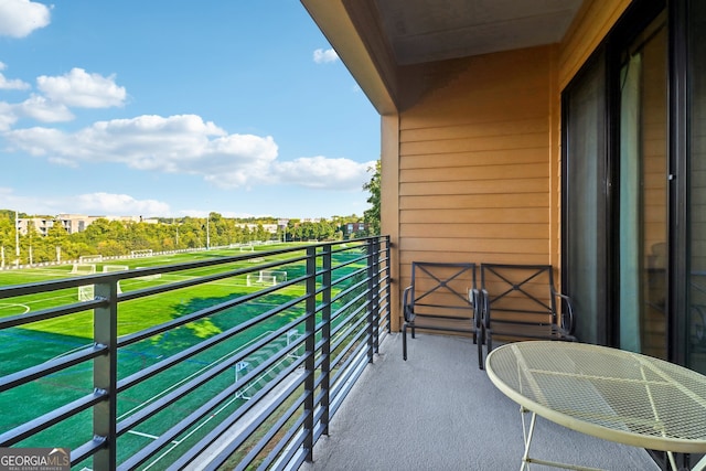 view of balcony