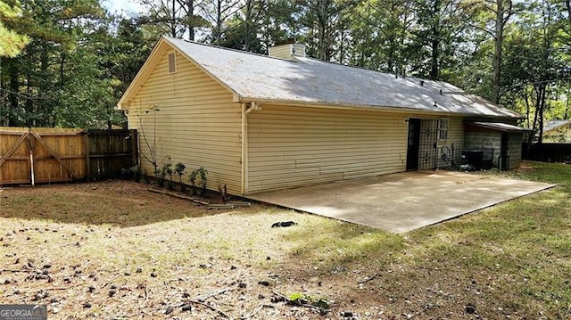 exterior space featuring a patio