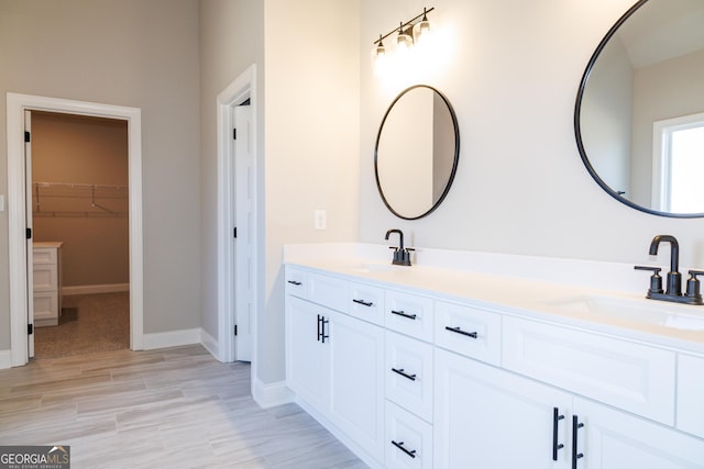 bathroom with vanity