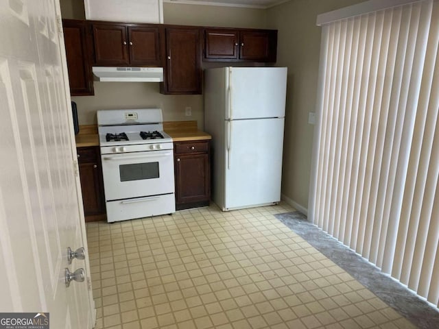 kitchen with white appliances