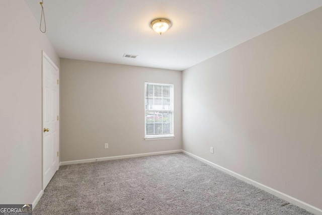 view of carpeted empty room