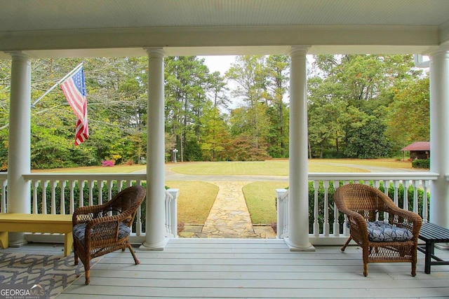 view of sunroom / solarium