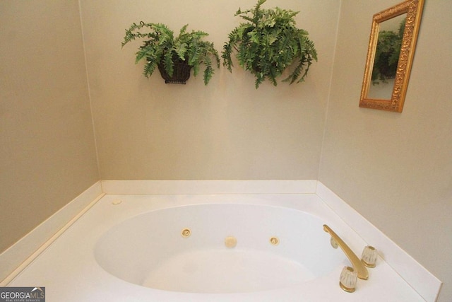 bathroom with a tub