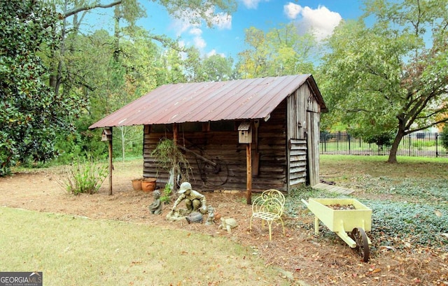 view of outbuilding