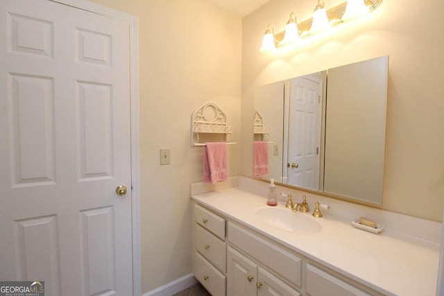 bathroom with vanity