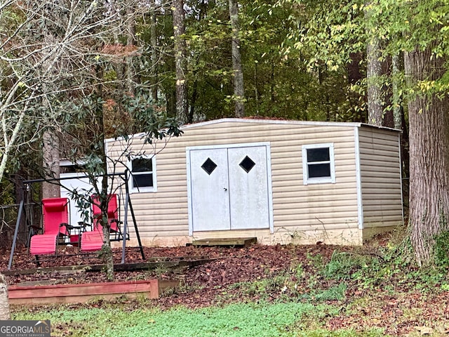 view of outbuilding