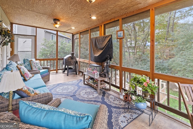 view of sunroom / solarium