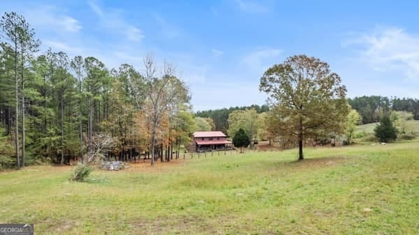 view of yard featuring a rural view