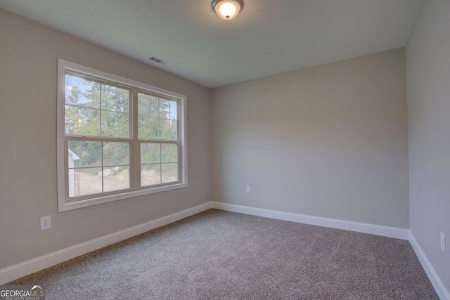 spare room featuring carpet flooring