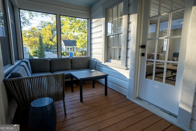 view of sunroom / solarium