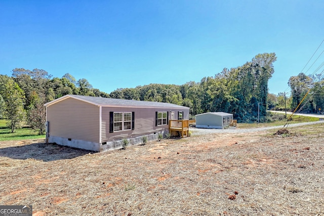 view of manufactured / mobile home