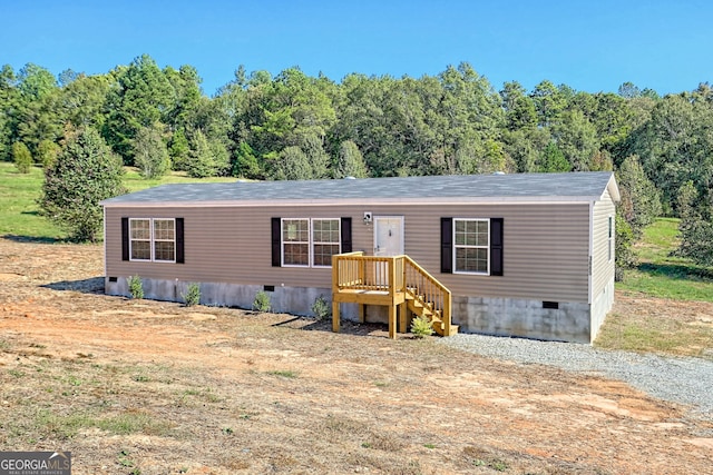 view of manufactured / mobile home