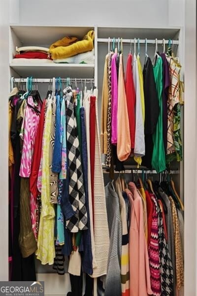 view of closet