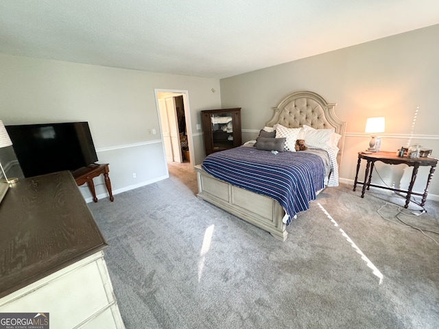 bedroom with carpet floors