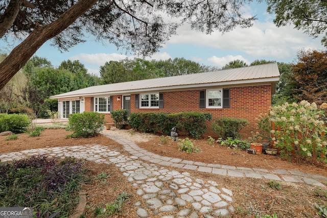 view of ranch-style home