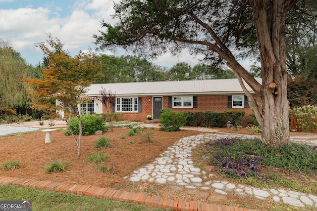 view of ranch-style home