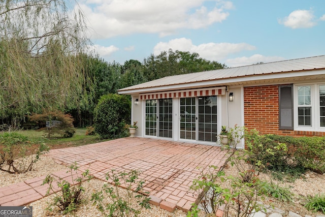 view of patio / terrace with french doors