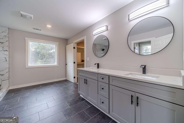 bathroom featuring vanity