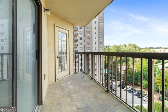 view of balcony