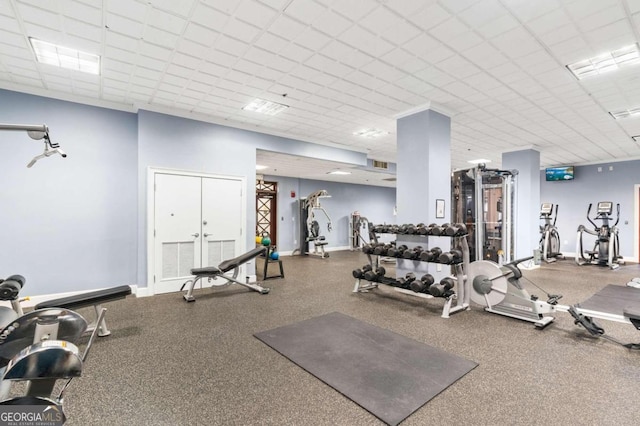 view of exercise room