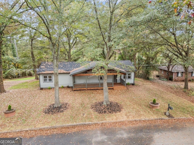 view of front of home